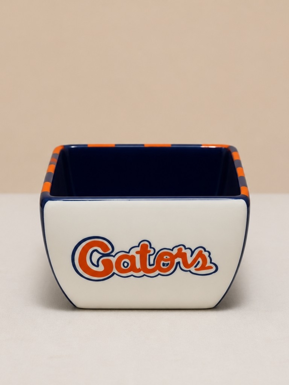 T Cabells Too Florida Gators Navy and Orange Ceramic Bowl